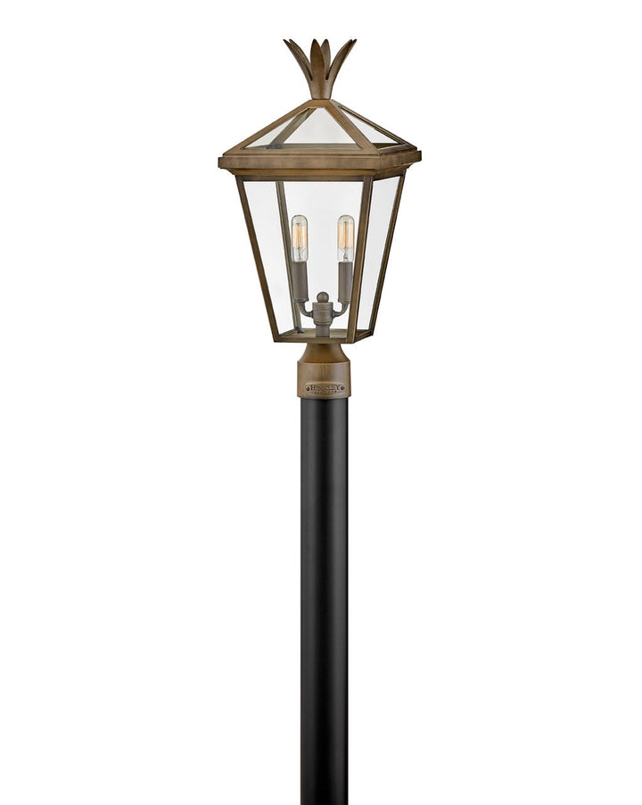 OUTDOOR PALMA Post Top or Pier Mount Lantern Pier & Post Mount Lights Hinkley Burnished Bronze 10.0x10.0x21.5 