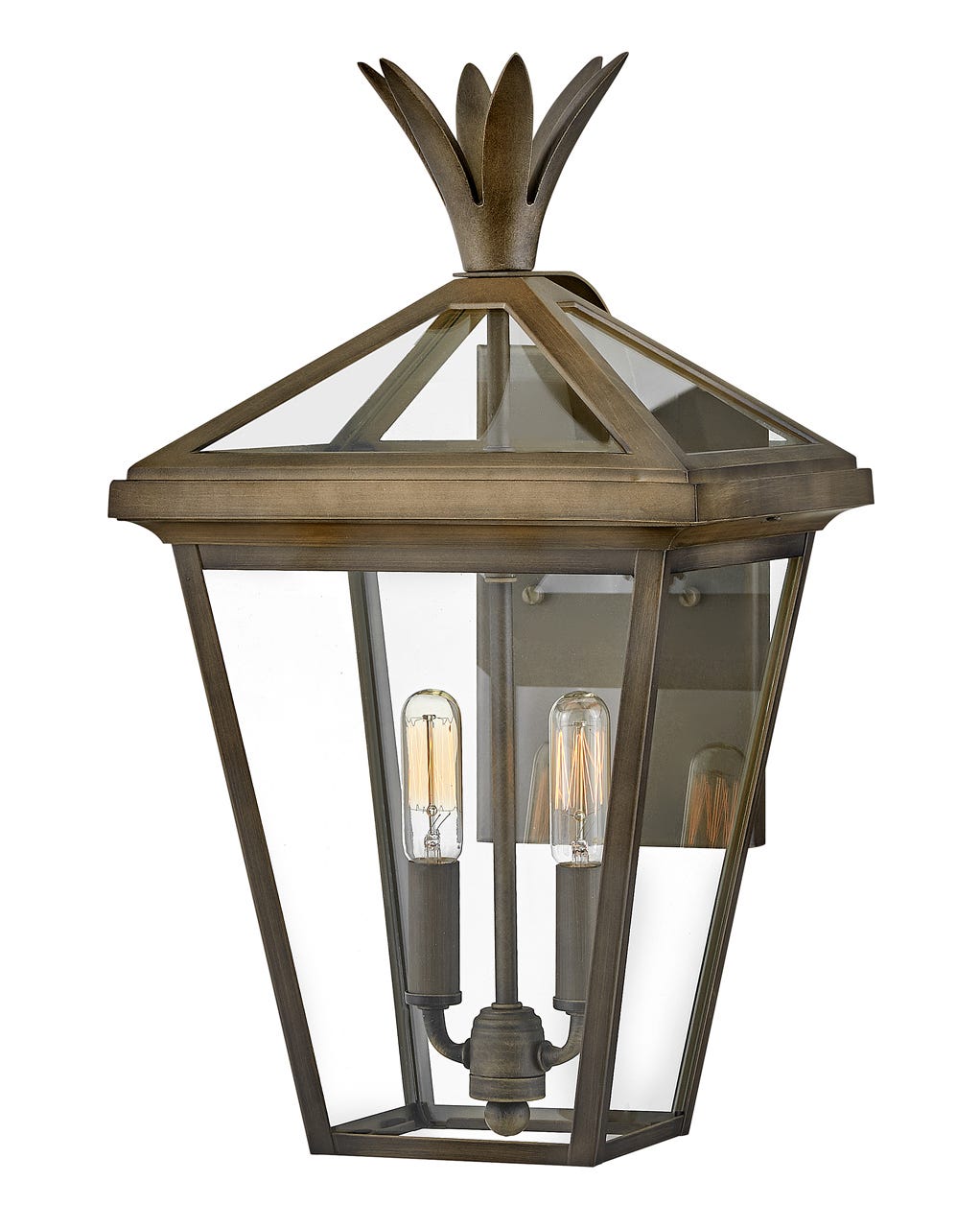 OUTDOOR PALMA Wall Mount Lantern Outdoor Wall Lights Hinkley Burnished Bronze 12.0x10.0x18.0