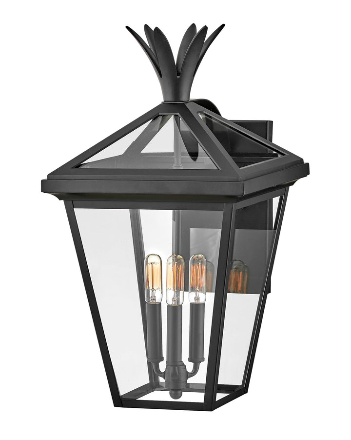 OUTDOOR PALMA Wall Mount Lantern Outdoor Wall Lights Hinkley Black 14.25x12.0x21.5