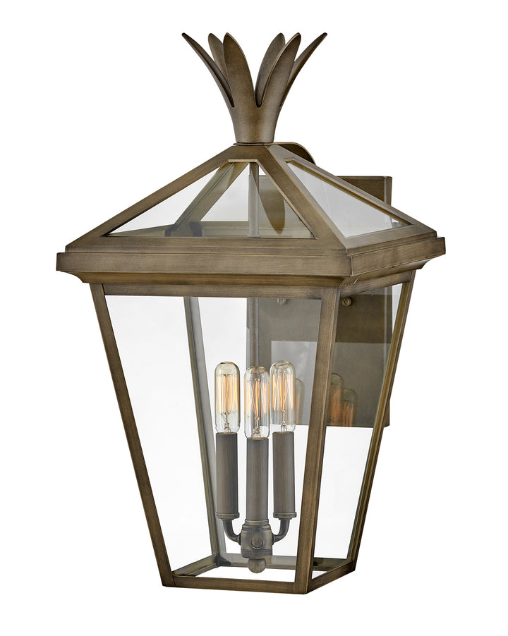 OUTDOOR PALMA Wall Mount Lantern Outdoor Wall Lights Hinkley Burnished Bronze 14.25x12.0x21.5