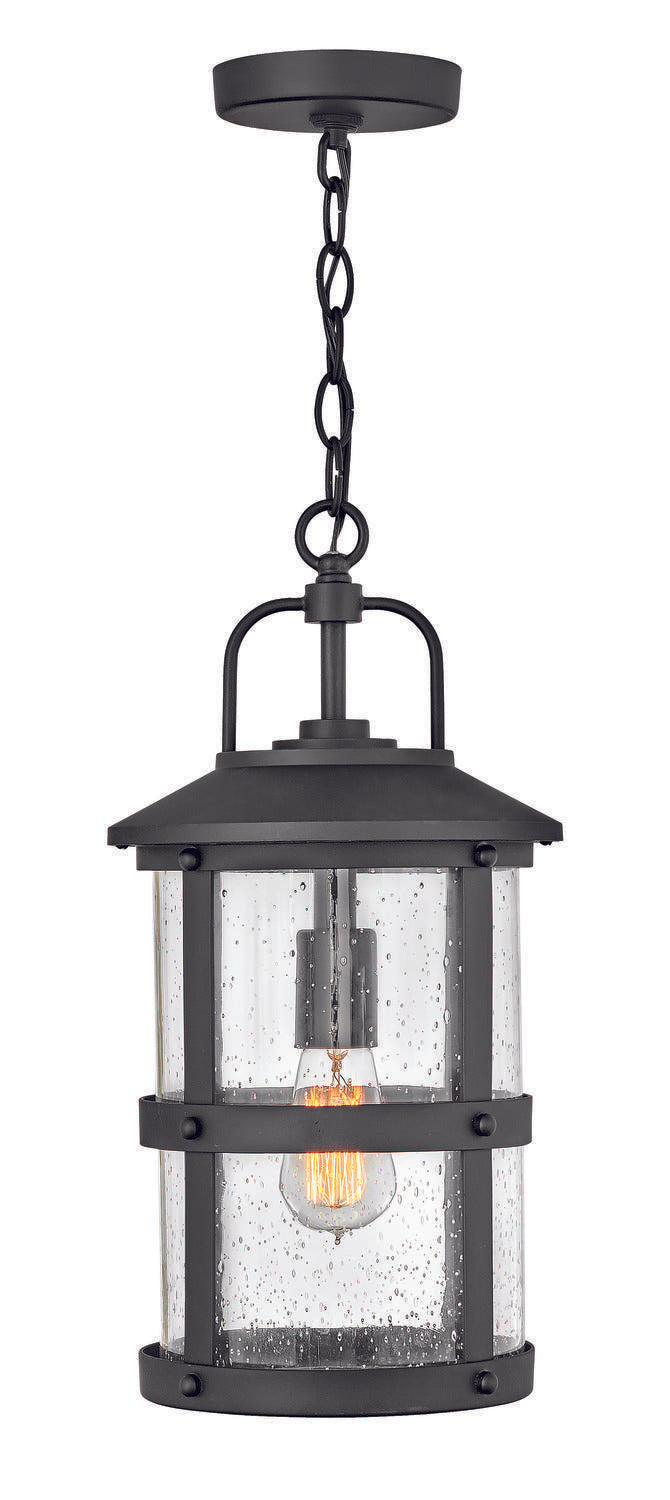 Hinkley OUTDOOR LAKEHOUSE Medium Hanging Lantern 2682 Outdoor Hanging Lights Hinkley Black  