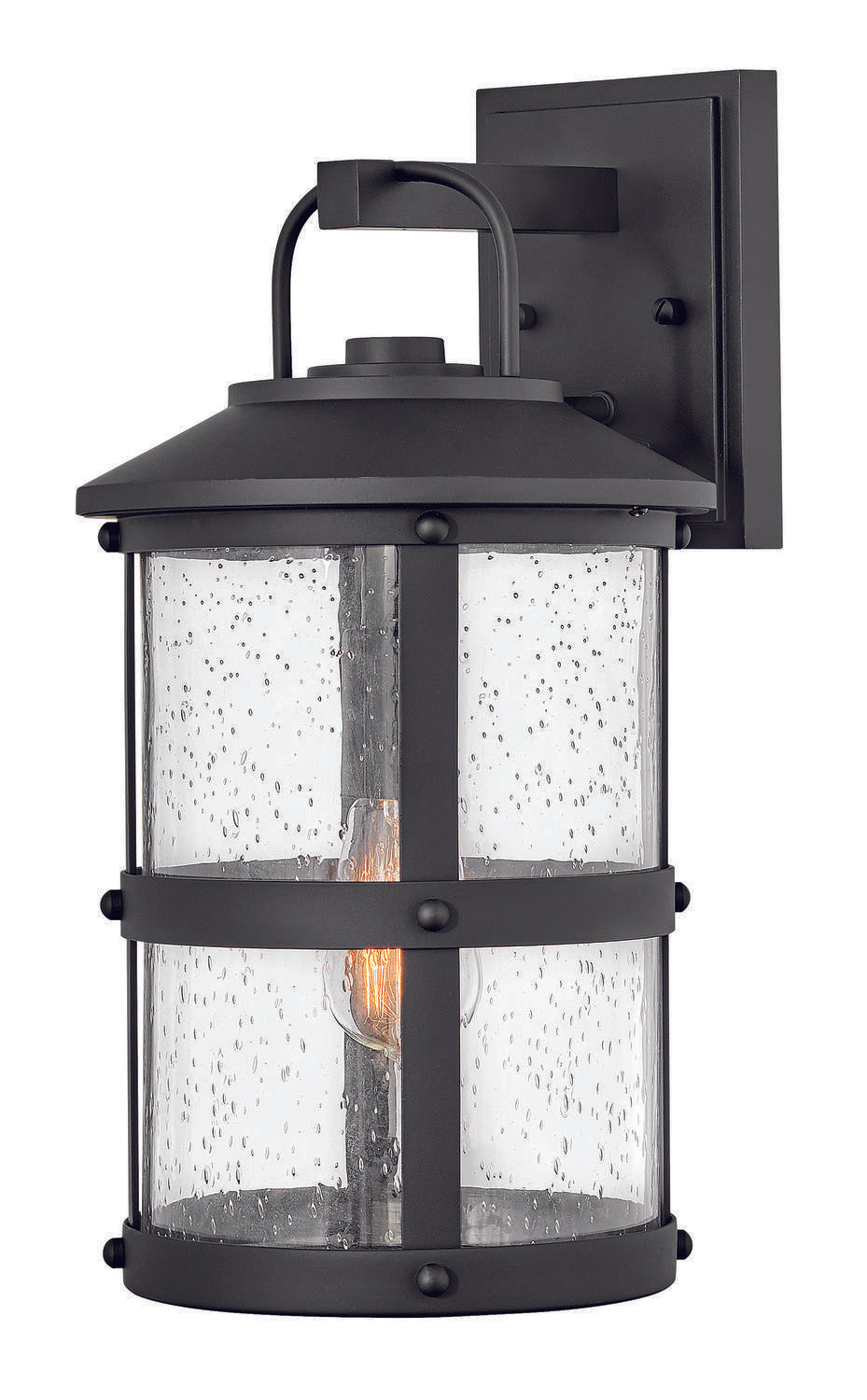 Hinkley OUTDOOR LAKEHOUSE Medium Wall Mount Lantern 2684 Outdoor Wall Lights Hinkley Black  