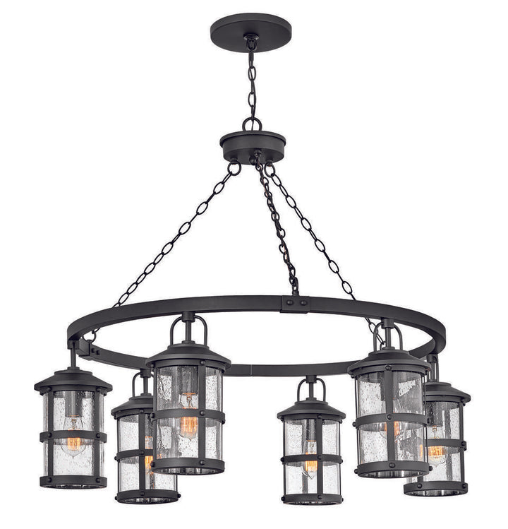 Hinkley OUTDOOR LAKEHOUSE Medium Single Tier Chandelier 2689 Outdoor Wall Lights Hinkley Black  