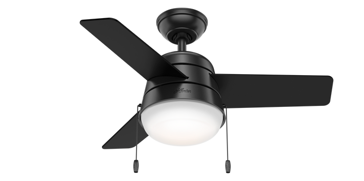 Hunter 36 inch Aker Ceiling Fan with LED Light Kit and Pull Chain Indoor Ceiling Fans Hunter   