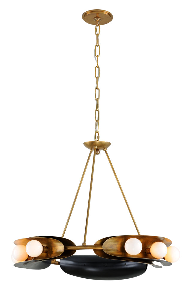 Corbett HOPPER 9LT CHANDELIER 271-09 Chandeliers Corbett Brass  