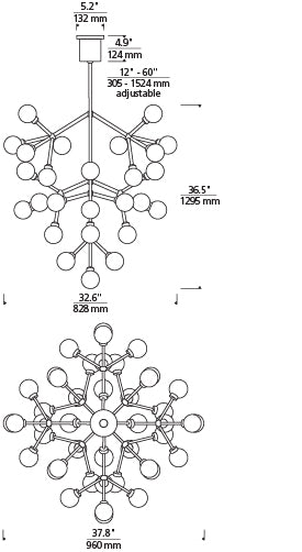 Tech Lighting Mara Grande Chandelier Chandeliers Tech Lighting   