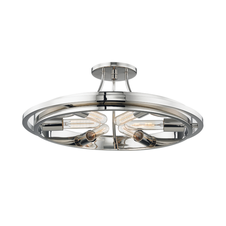 Hudson Valley 6 LIGHT FLUSH MOUNT 2721 Ceiling Semi Flush Mounts Hudson Valley Lighting Nickel  