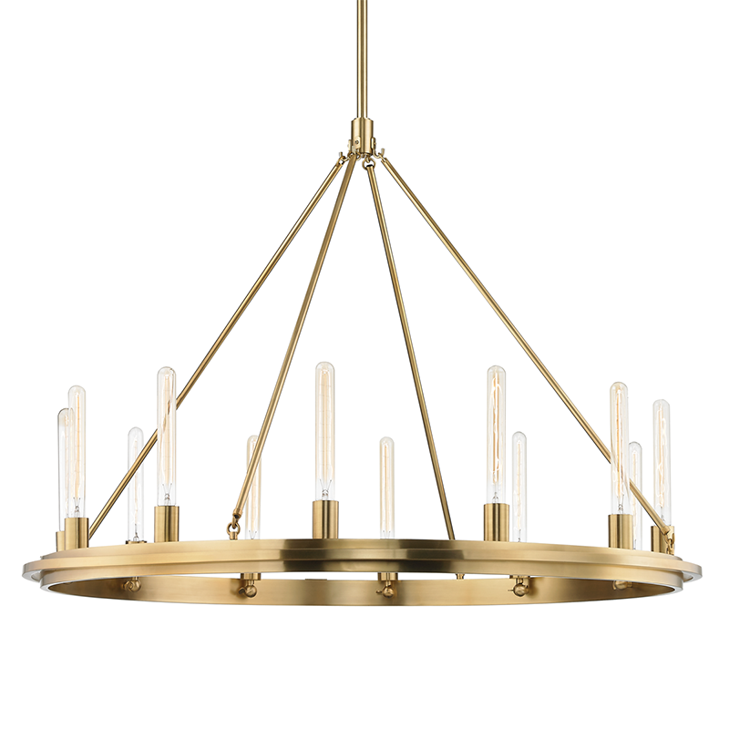 Hudson Valley 12 LIGHT PENDANT 2745 Pendants Hudson Valley Lighting Brass  