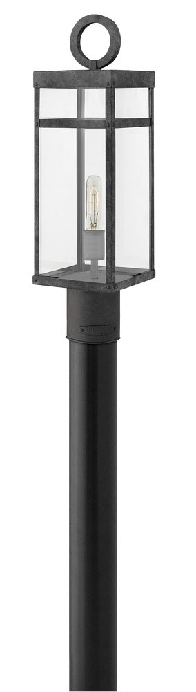 Hinkley OUTDOOR PORTER Medium Post or Pier Mount Lantern 2801 Pier & Post Mount Lights Hinkley Gray  