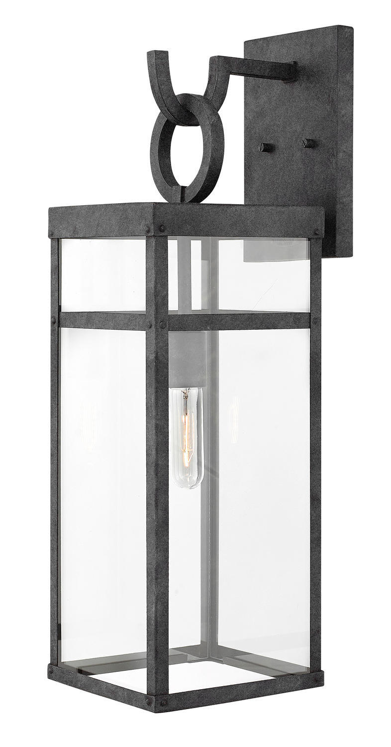 Hinkley OUTDOOR PORTER Large Wall Mount Lantern 2805 Outdoor l Wall Hinkley Gray  