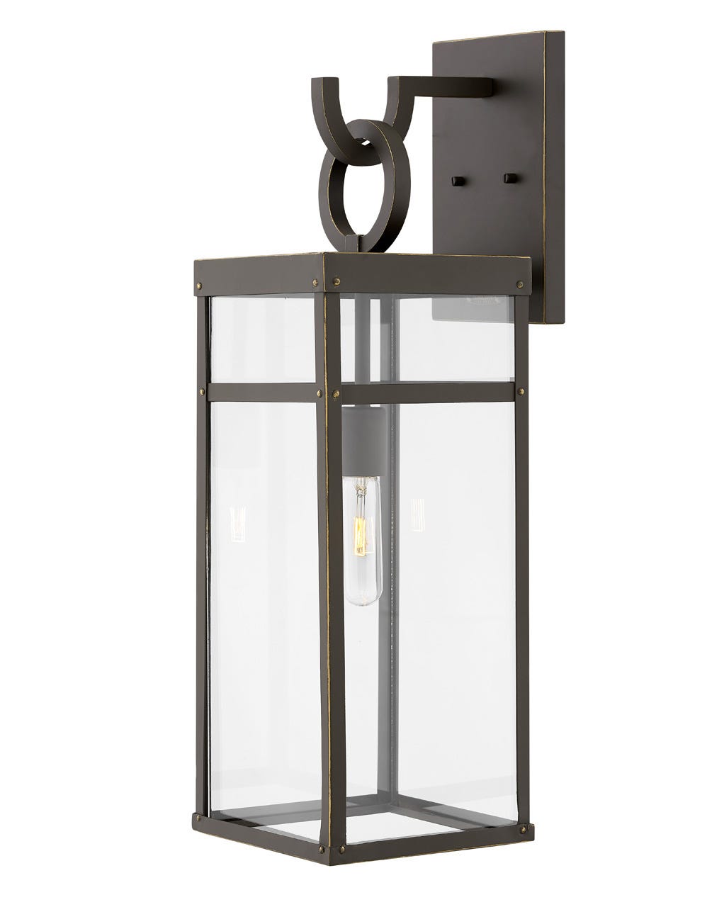 OUTDOOR PORTER Wall Mount Lantern Outdoor l Wall Hinkley Oil Rubbed Bronze 9.25x7.5x25.0 