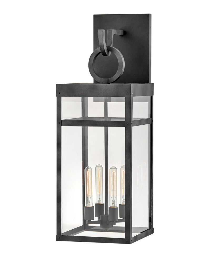 Hinkley PORTER Double Extra Large Wall Mount Lantern 2809 Outdoor l Wall Hinkley Gray  