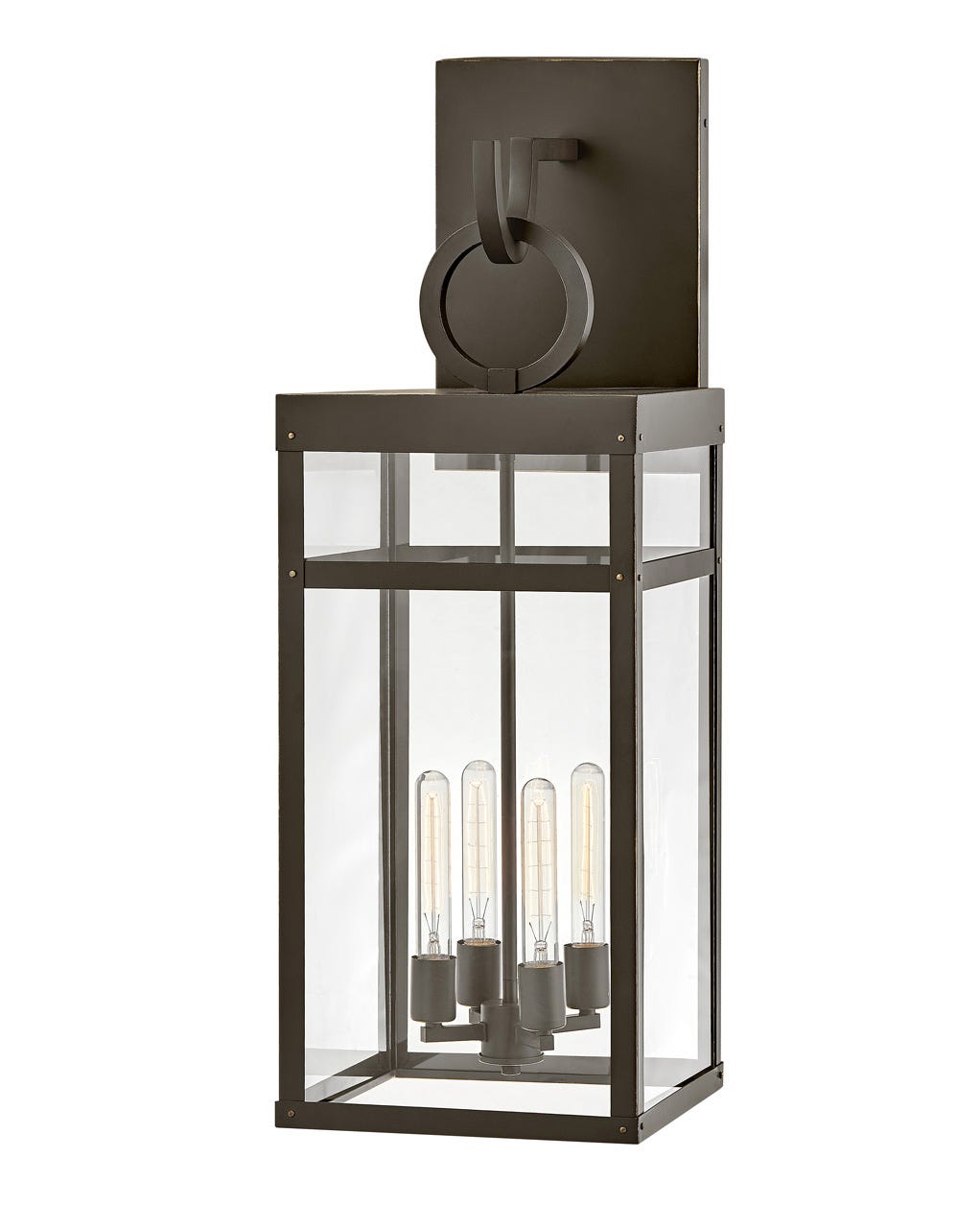 OUTDOOR PORTER Wall Mount Lantern Outdoor l Wall Hinkley Oil Rubbed Bronze 12.75x12.0x35.25 