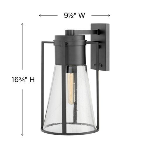 Hinkley OUTDOOR REFINERY Large Outdoor Wall Mount Lantern 2825 Outdoor Wall Lights Hinkley   