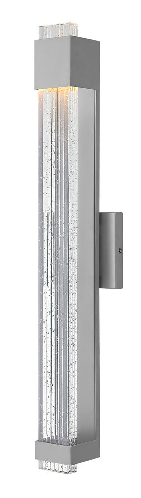 Hinkley OUTDOOR GLACIER Large Wall Mount Lantern 2835 Outdoor Wall Lights Hinkley Silver  