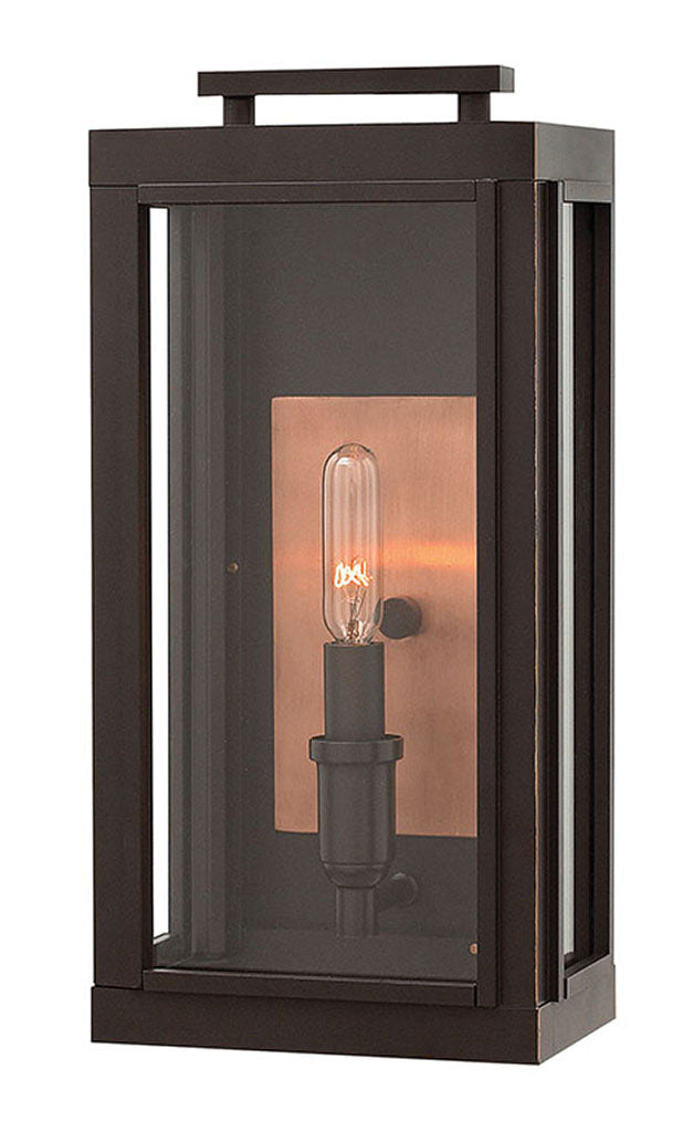 OUTDOOR SUTCLIFFE Wall Mount Lantern Outdoor l Wall Hinkley Oil Rubbed Bronze 5.5x7.0x14.0 
