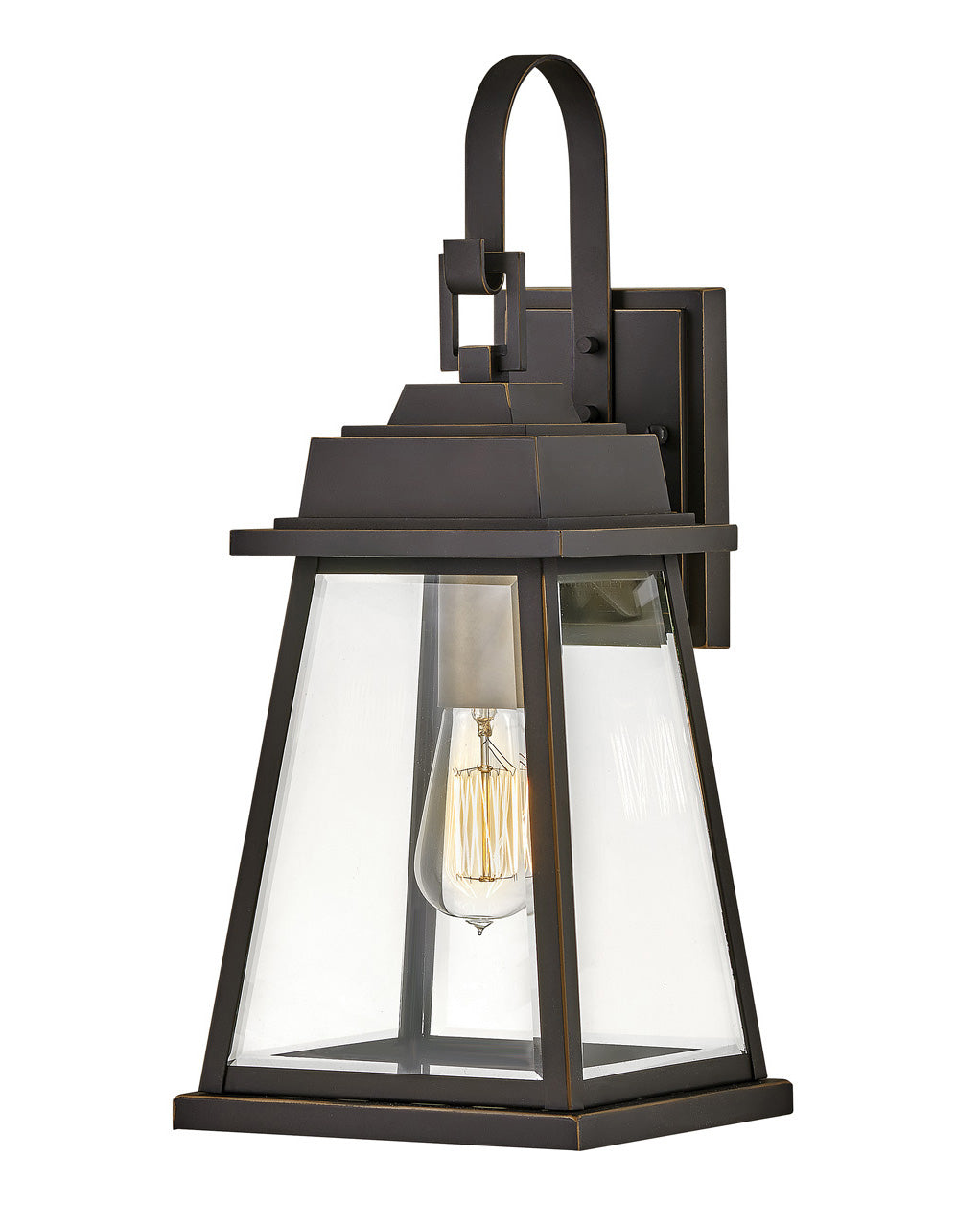 OUTDOOR BAINBRIDGE Wall Mount Lantern Outdoor Wall Lights Hinkley Oil Rubbed Bronze 9.25x8.0x19.25 