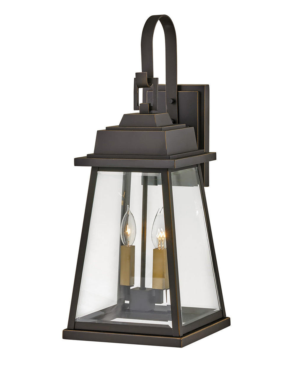 OUTDOOR BAINBRIDGE Wall Mount Lantern Outdoor Wall Lights Hinkley Oil Rubbed Bronze 11.25x10.0x25.0 