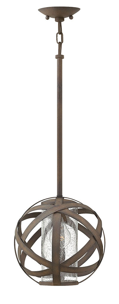 OUTDOOR CARSON Pendant Outdoor Hanging Lights Hinkley Vintage Iron 10.0x10.0x10.5 