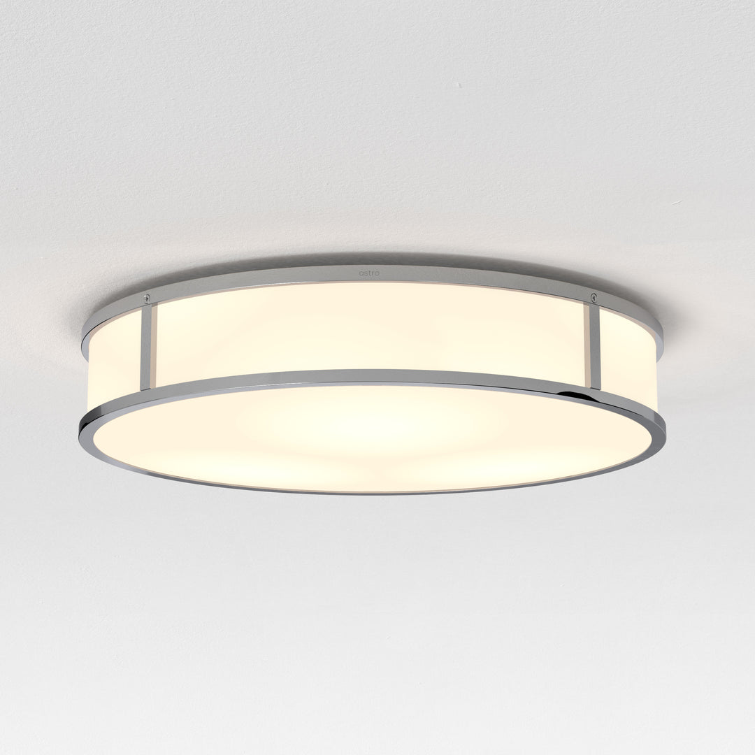 Astro Lighting Round Mashiko Ceiling Flush Mounts Astro Lighting 3.94xx Polished Chrome No, E26/Medium