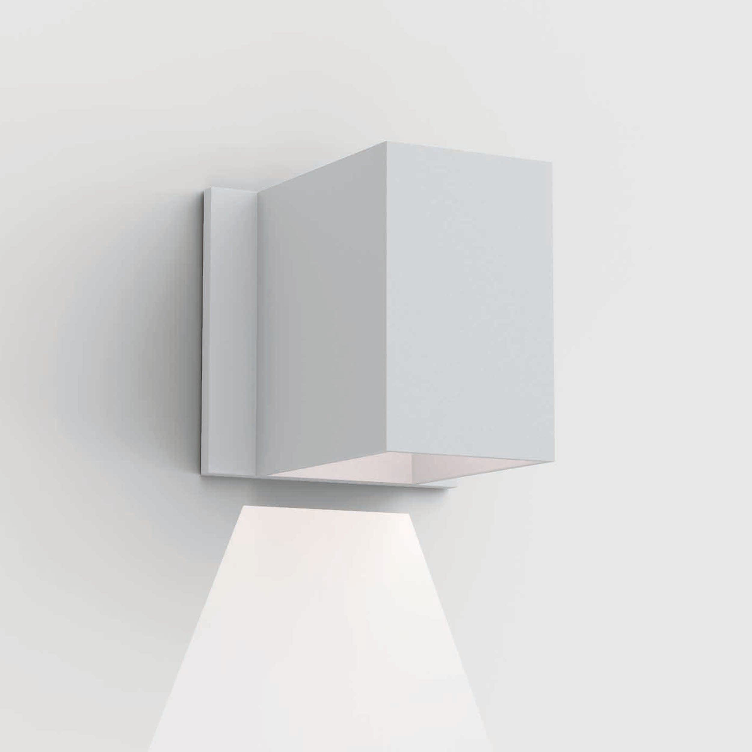 Astro Lighting Oslo Wall Light Fixtures Astro Lighting 4.17x4.33x4.33 Textured White Yes (Integral), High Power LED