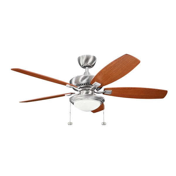 Kichler 52 In Canfield Select Fan LED 300026 Indoor Ceiling Fans Kichler Brushed Stainless Steel  