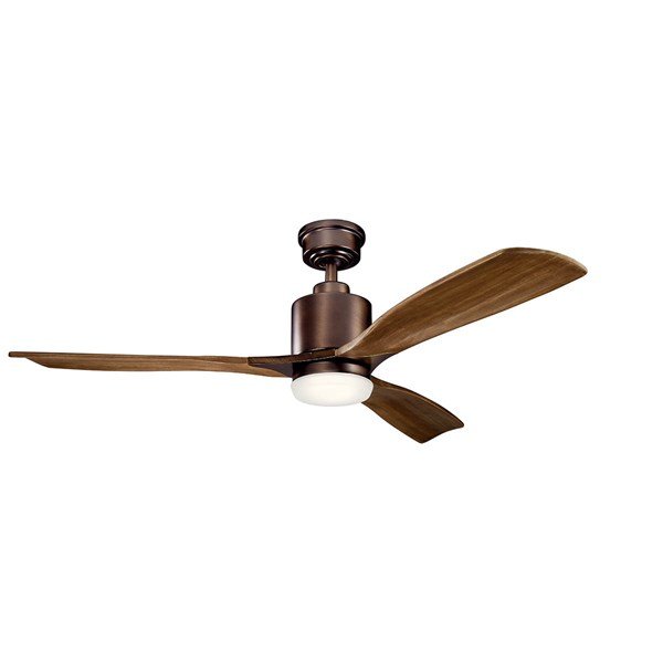 Kichler 52 Inch Ridley II Fan LED 300027 Indoor Ceiling Fans Kichler Oil Brushed Bronze  