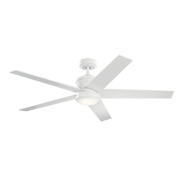 Kichler 56 Inch Brahm Fan LED 300044 Indoor Ceiling Fans Kichler Matte White