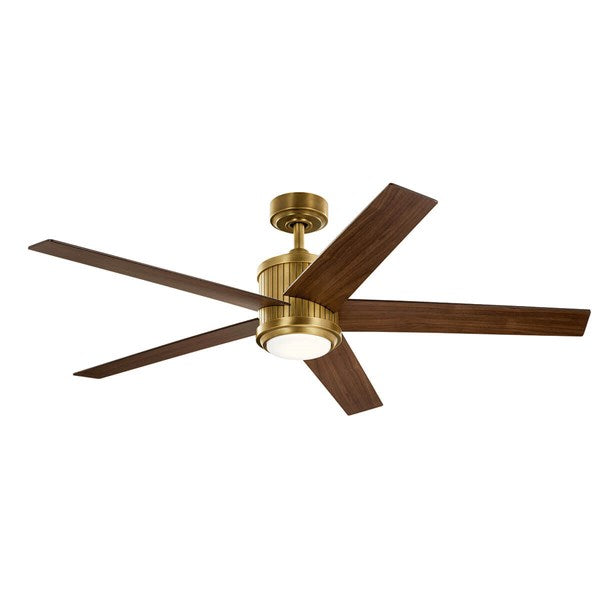 Kichler 56 Inch Brahm Fan LED 300044 Indoor Ceiling Fans Kichler Natural Brass