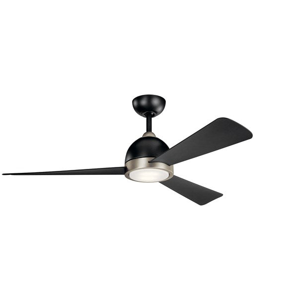 Kichler 56 inch Incus Fan LED 300270 Ceiling Fan Kichler Satin Black  