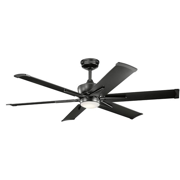 Kichler 60 Inch Szeplo II Fan LED 300300 Indoor Ceiling Fans Kichler Satin Black  