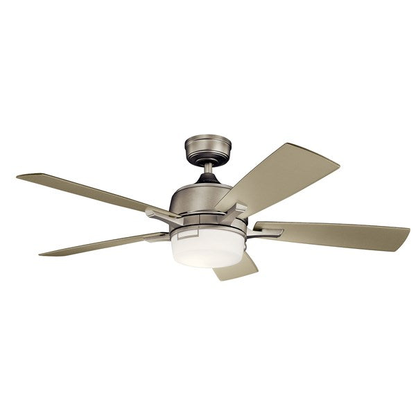 Kichler 52 Inch Leeds Fan LED 300457 Indoor Ceiling Fans Kichler Brushed Nickel  