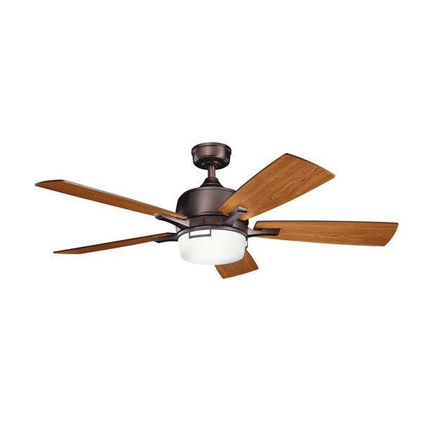 Kichler 52 Inch Leeds Fan LED 300457 Indoor Ceiling Fans Kichler Oil Brushed Bronze  