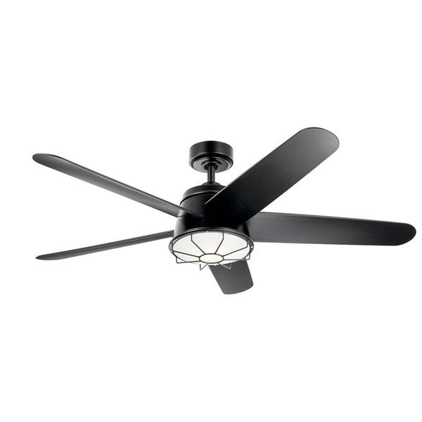 Kichler 54 Inch Daya Fan LED 310072 Indoor Ceiling Fans Kichler Satin Black  