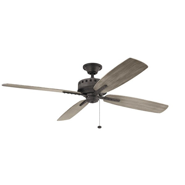 Kichler 65 Inch Eads Patio XL Fan 310165 Indoor Ceiling Fans Kichler Weathered Zinc  