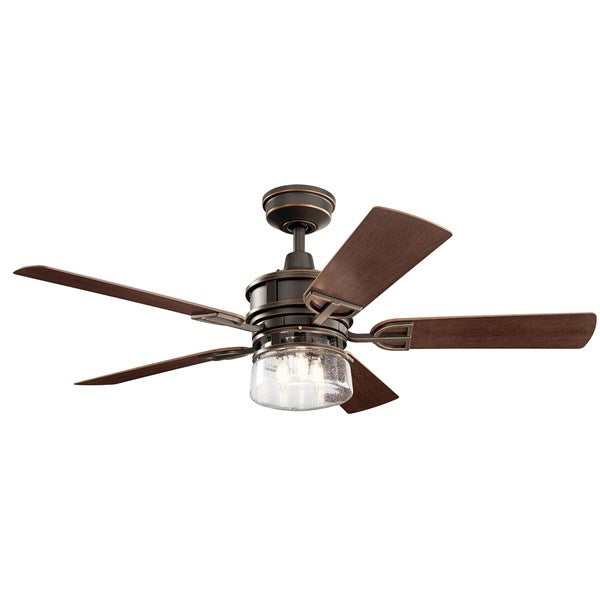 Kichler 52 Inch Lyndon Patio Fan LED 310239 Indoor Ceiling Fans Kichler Olde Bronze  