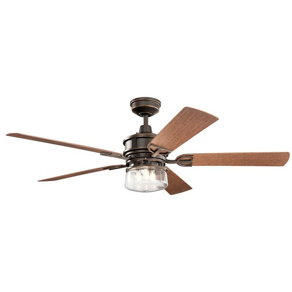 Kichler 60 Inch Lyndon Patio Fan LED 310240 Indoor Ceiling Fans Kichler Olde Bronze  