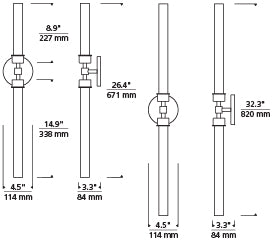 Tech Lighting Linger Wall/Bath Vanity Lights Tech Lighting   