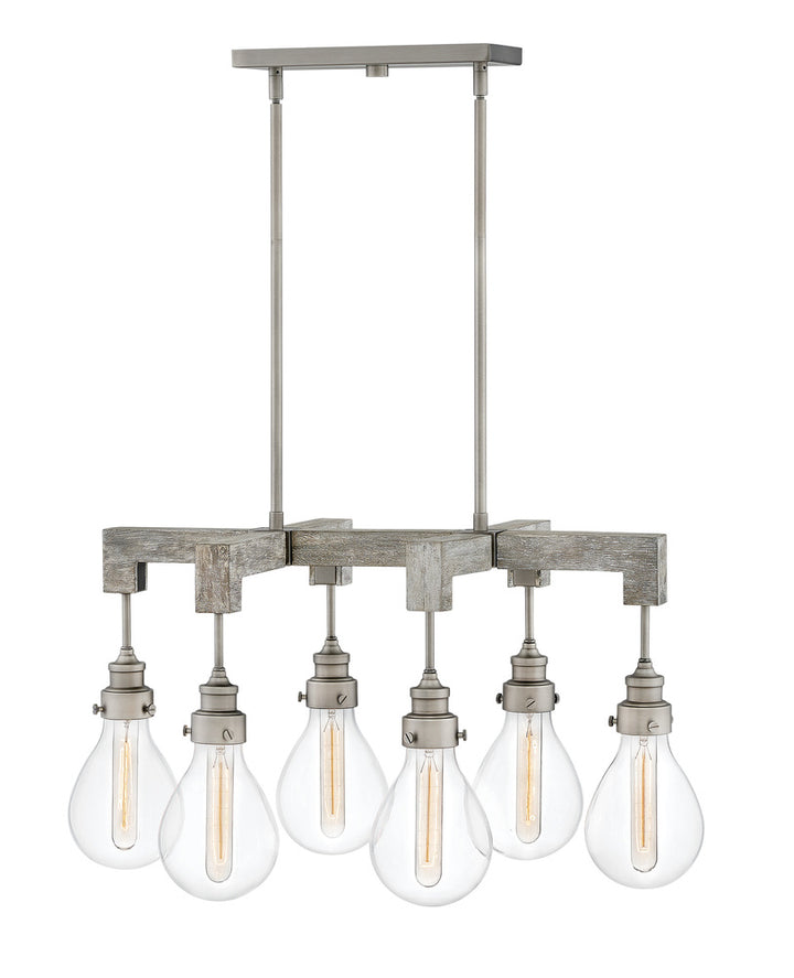 Hinkley CHANDELIER DENTON HL3268 Chandeliers Hinkley Pewter  