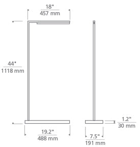 Tech Lighting Klee 43 Floor Lamp Table Lamps Visual Comfort Modern   