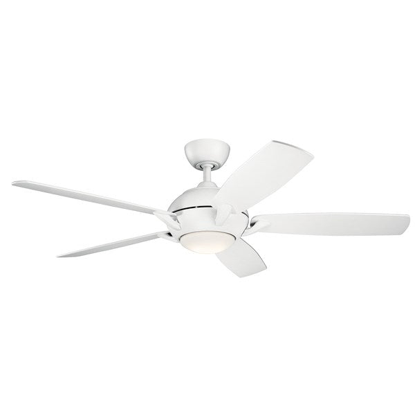 Kichler 54 Inch Geno Fan LED 330001 Indoor Ceiling Fans Kichler Matte White  