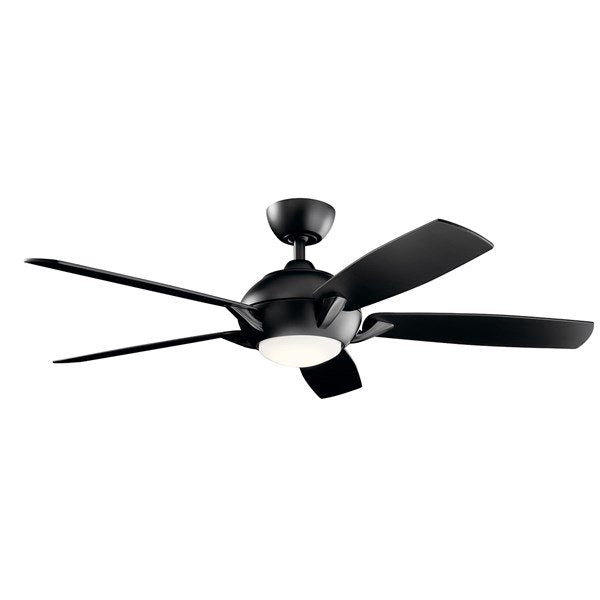 Kichler 54 Inch Geno Fan LED 330001 Indoor Ceiling Fans Kichler Satin Black  