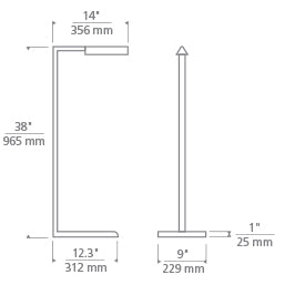 Tech Lighting Dessau 38 Floor Lamp Table Lamps Visual Comfort Modern   