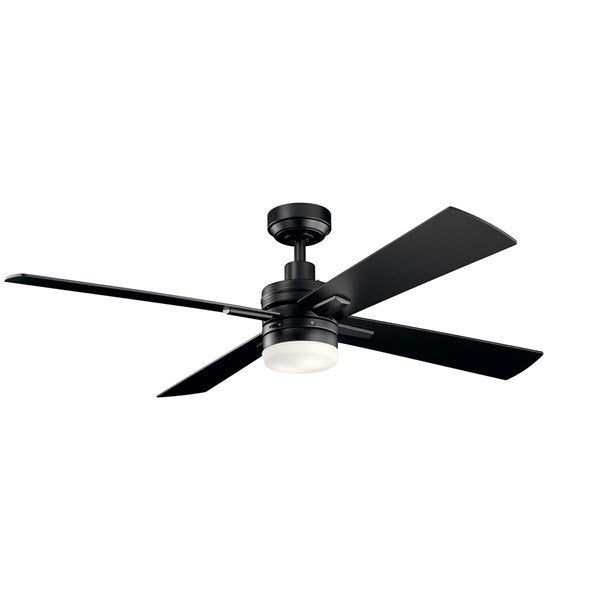 Kichler 52 Inch Lija Fan LED 330140 Indoor Ceiling Fans Kichler Satin Black  