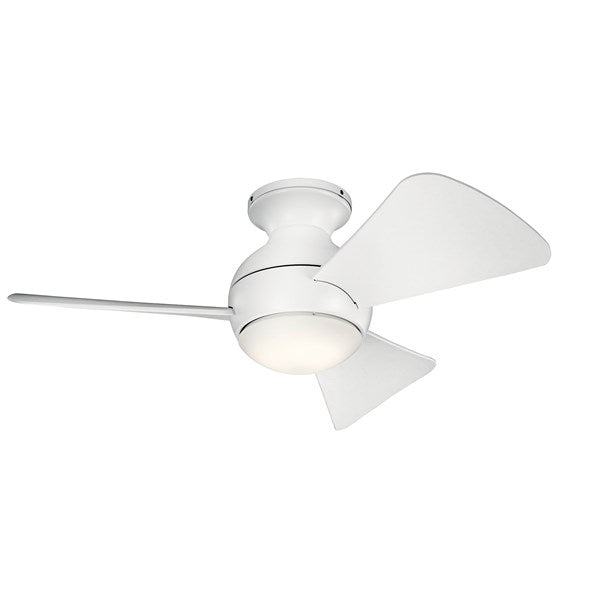 Kichler 34 Inch Sola Fan LED 330150 Ceiling Fan Kichler Matte White  