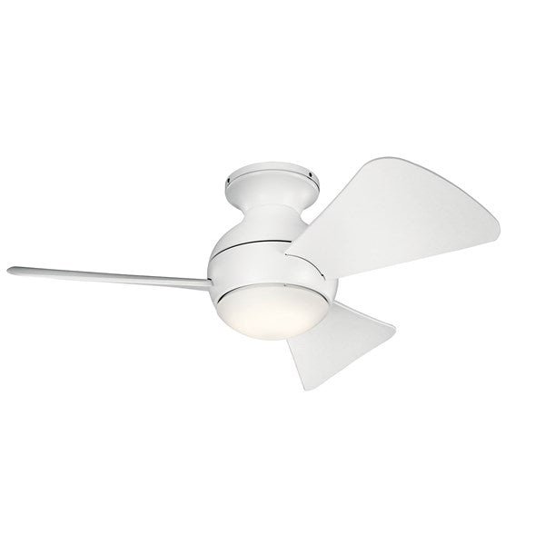 Kichler 34 Inch Sola Fan LED 330150 Indoor Ceiling Fans Kichler Matte White  