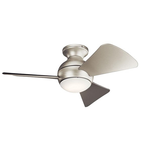 Kichler 34 Inch Sola Fan LED 330150 Indoor Ceiling Fans Kichler Brushed Nickel  