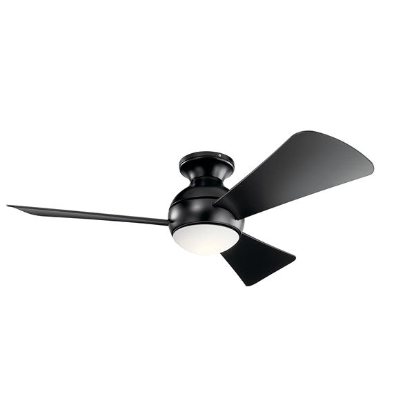 Kichler 44 Inch Sola Fan LED 330151 Ceiling Fan Kichler Satin Black  