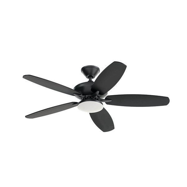 Kichler 52 Inch Renew Designer Fan LED 330163 Indoor Ceiling Fans Kichler Satin Black  