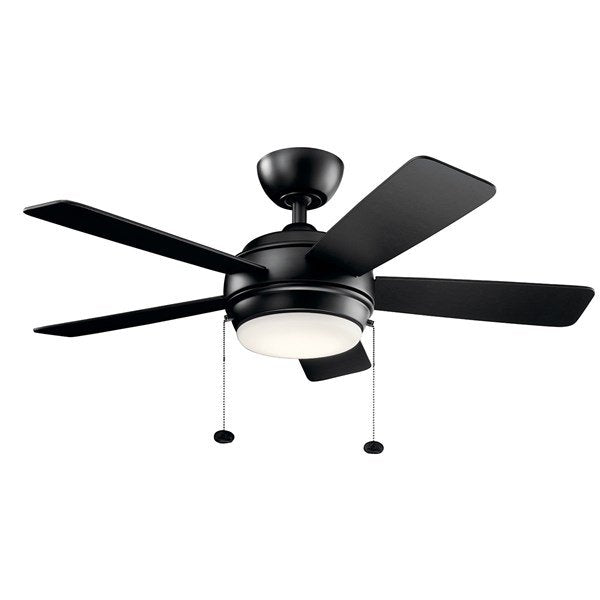 Kichler 42 Inch Starkk Fan LED 330171 Ceiling Fan Kichler Satin Black  